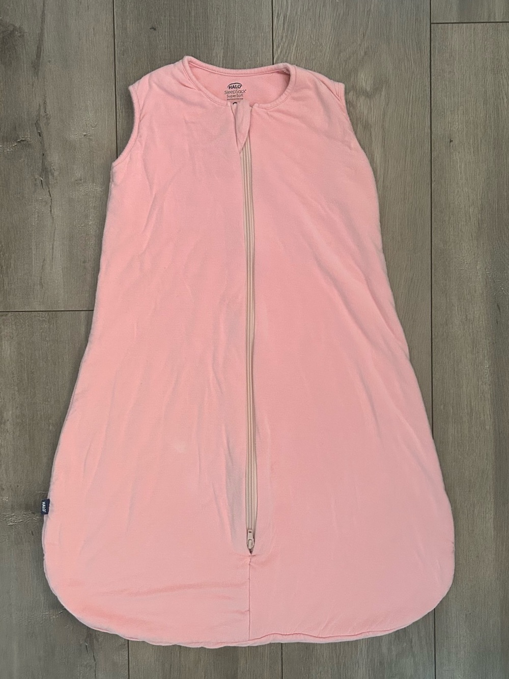 Pink HALO SleepSack SuperSoft Bamboo viscose wearable blanket Medium 6-12 mo